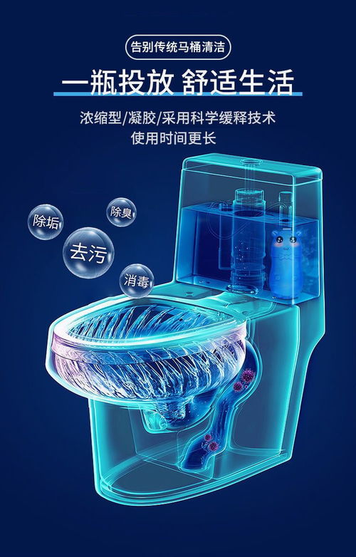 蓝泡泡洁厕宝 高效除臭，马桶清洁的轻松选择